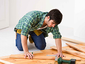 Commercial flooring installation